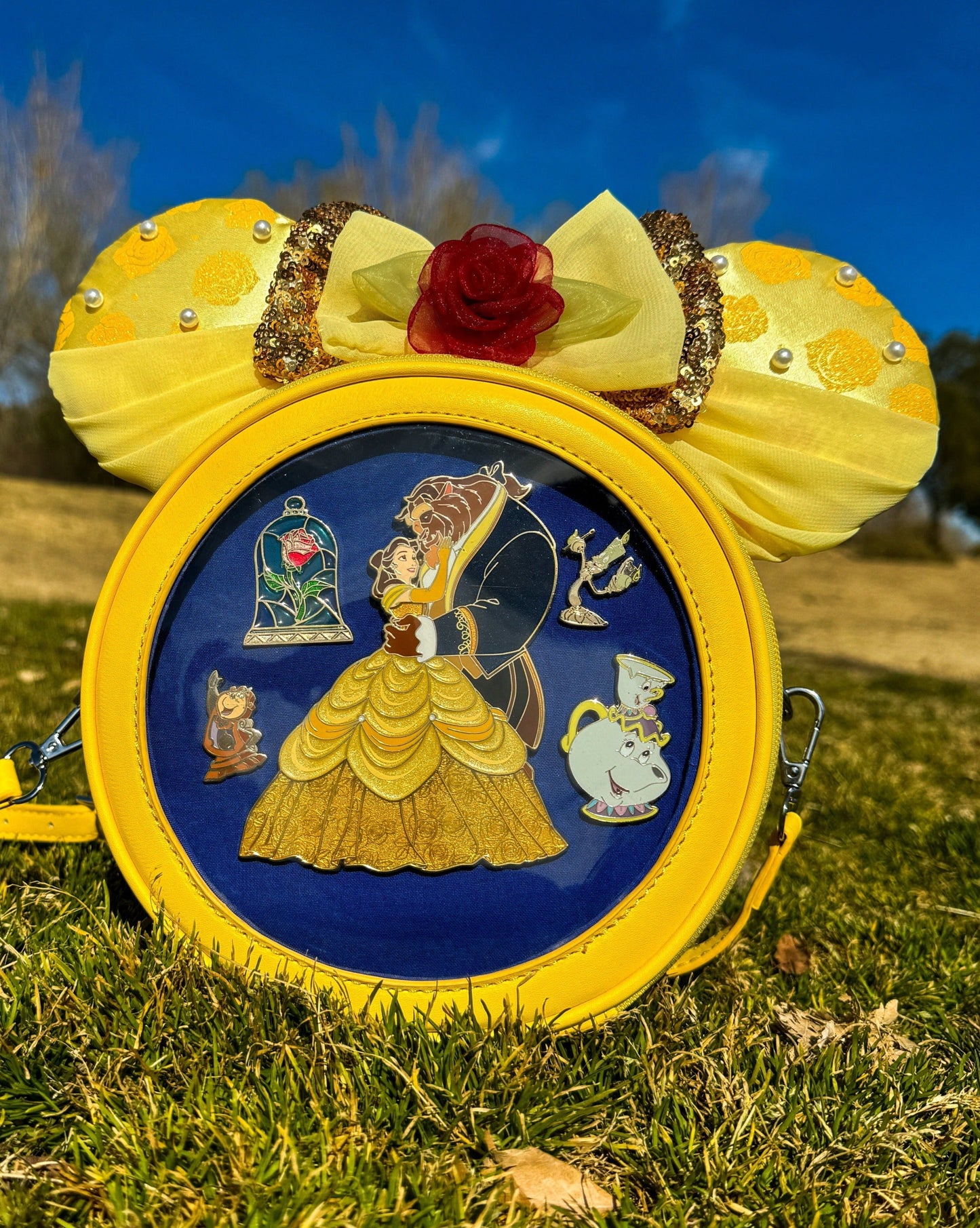 Park Day Cross Body - Tale as Old as Time Yellow & Blue