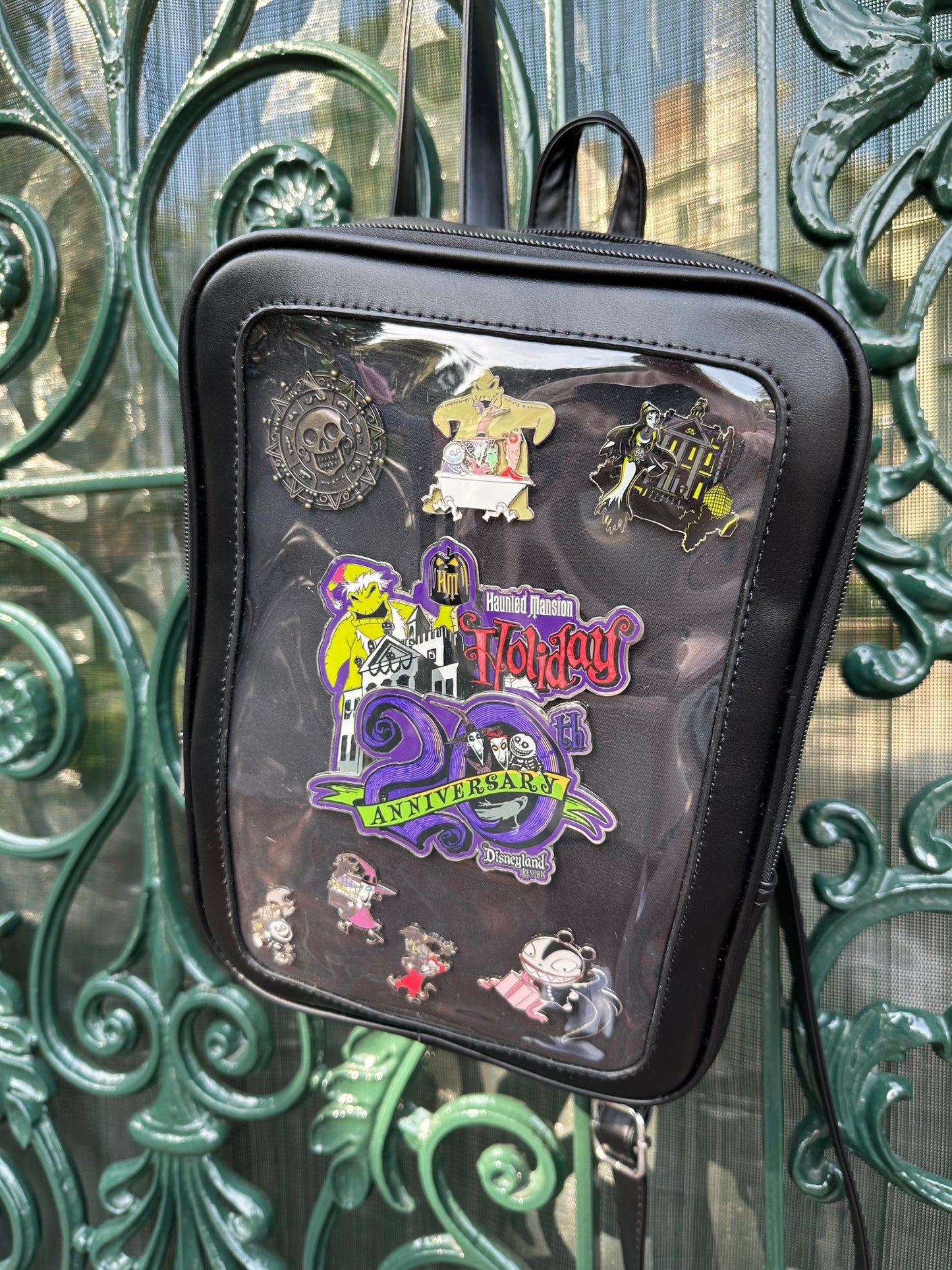Mini Pin Backpack - Haunted Black