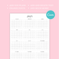 2025 Year at a Glance - Canva Editable Template