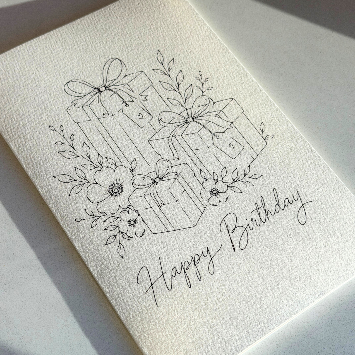 DIY Watercolor Card Digital Download - Happy Birthday 004