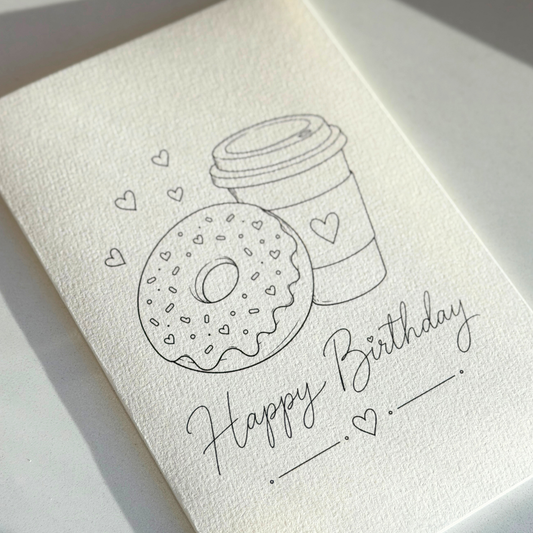 DIY Watercolor Card Digital Download - Happy Birthday 010