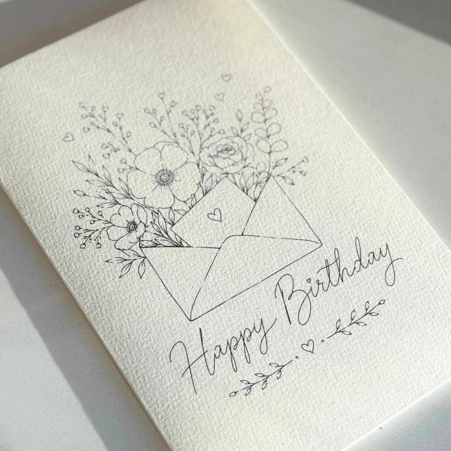 DIY Watercolor Card Digital Download - Happy Birthday 009