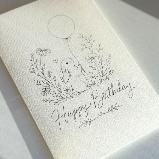 DIY Watercolor Card Digital Download - Happy Birthday 006