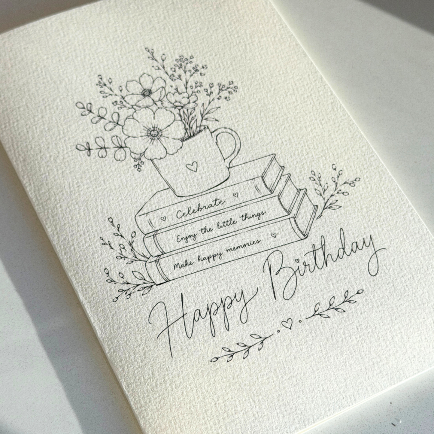 DIY Watercolor Card Digital Download - Happy Birthday 008
