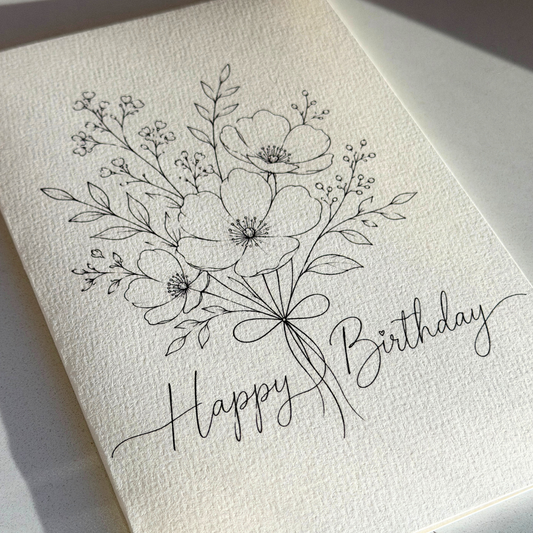DIY Watercolor Card Digital Download - Happy Birthday 005