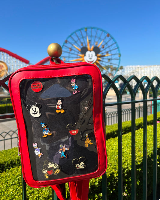 Mini Pin Backpack - Imagine Red